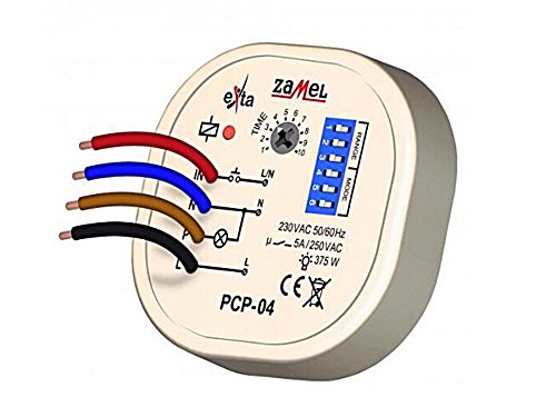 Zamel PCP-04 Zeitrelais | Multifunktionsrelais für Unterputz | 8 verschiedene Funktionen