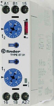 Finder Zeitrelais 24-48VDC 230VAC 87.91.0.240.0000 Imp.o.Paus.umschaltb Serie 87 Zeitrelais 8012823276649